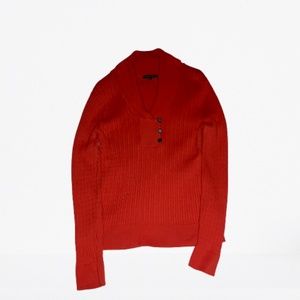 Jeanne Pierre cable knit sweater orange size:14